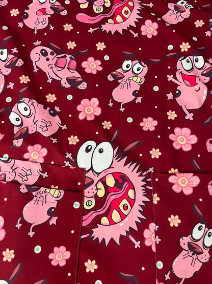 Coraje Burdeo Top Clinico Mujer (A pedido)