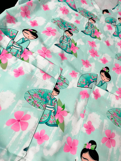 Elegancia oriental Top Clinico Mujer (A pedido)