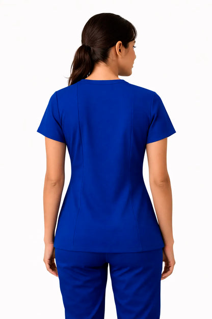 Top Esencial Antifluido Azul Rey