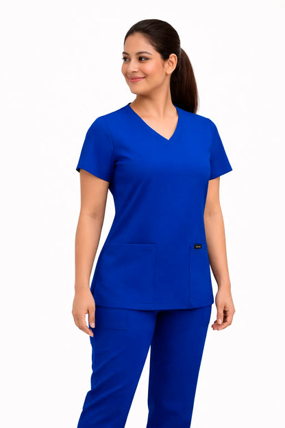 Top Esencial Antifluido Azul Rey