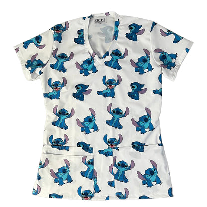 Stitch blanco Top Clinico Mujer (abono 50%)