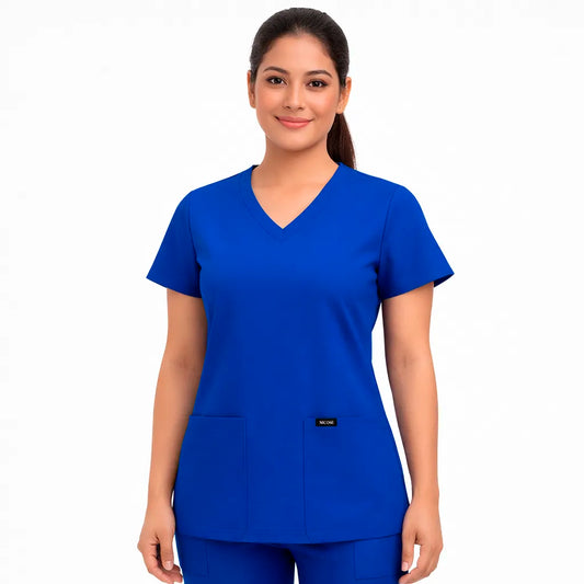 Top Esencial Antifluido Azul Rey