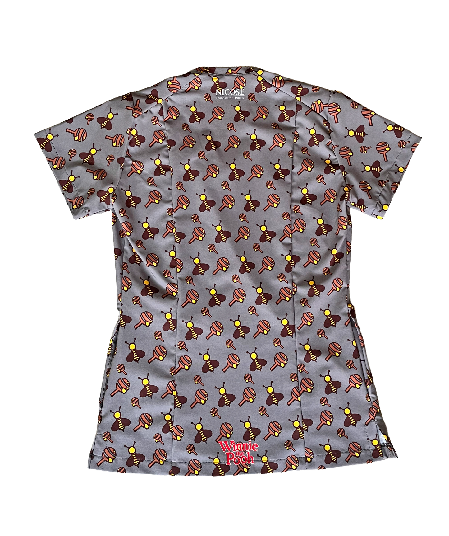 Top Clínico Winnie The Pooh gris