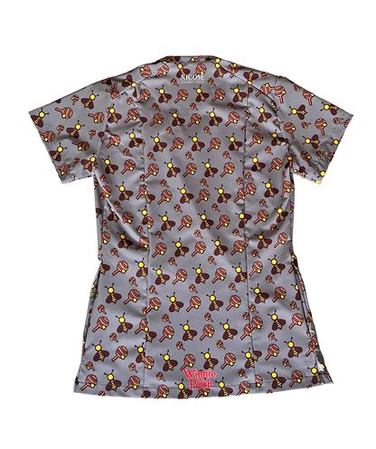 Top Clínico Winnie The Pooh gris