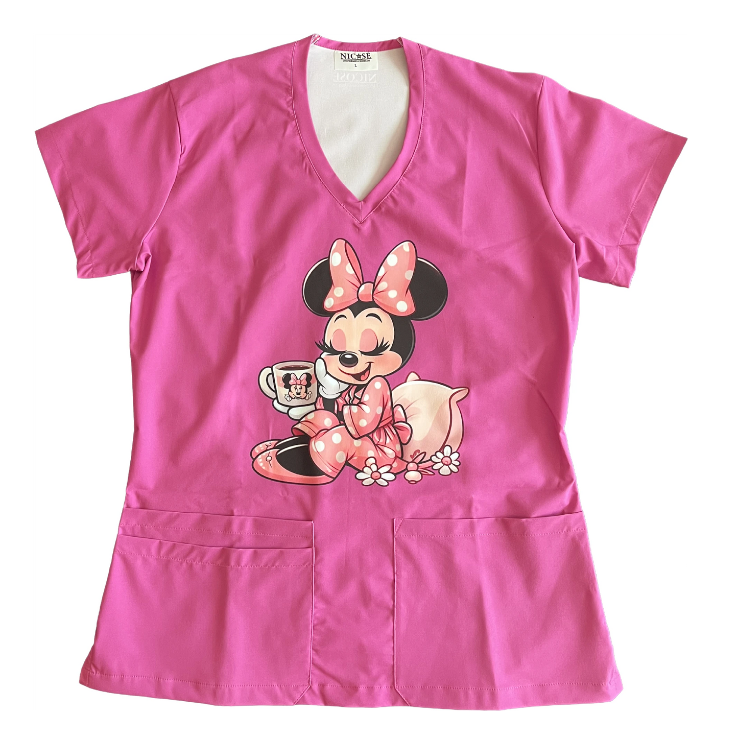 Top Clínico Minnie Rosado Mujer