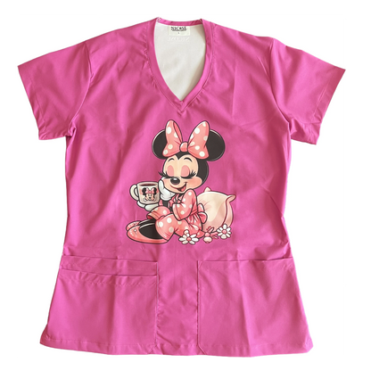 Top Clínico Minnie Rosado Mujer