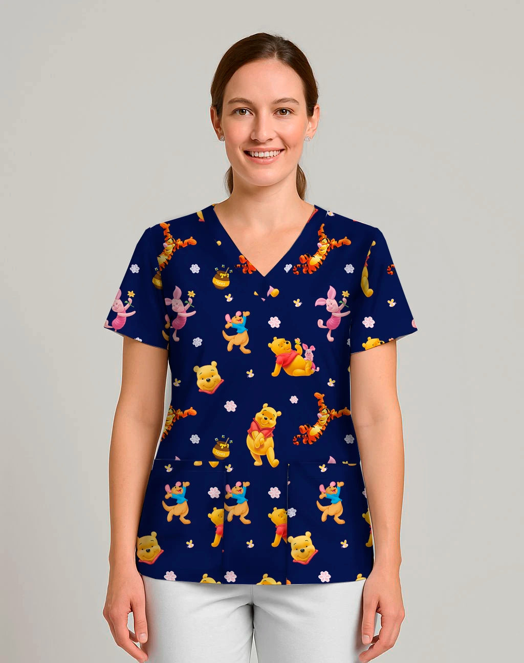 Top Winnie The Pooh azul marino