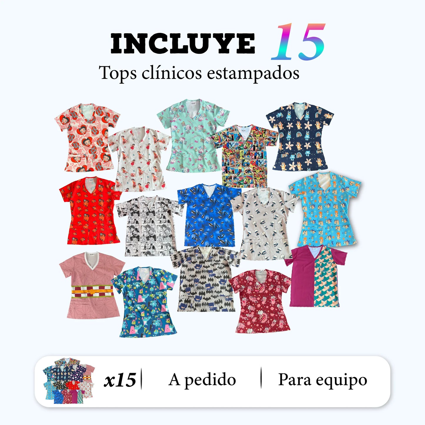Set A todo color x15 (Tops a pedido)