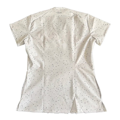 Top clínico mujer antifluido estampado BTS Arirang Hueso, vista trasera
