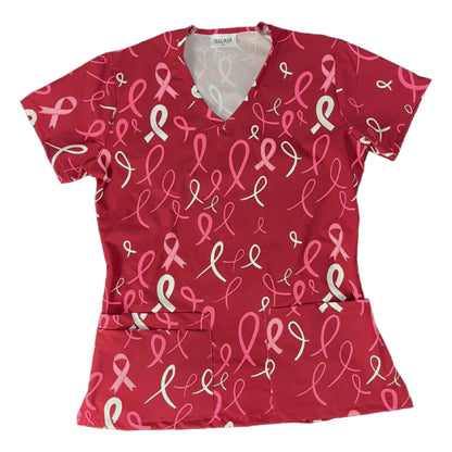 Esperanza rosas burdeo Top Clinico Mujer (A pedido)