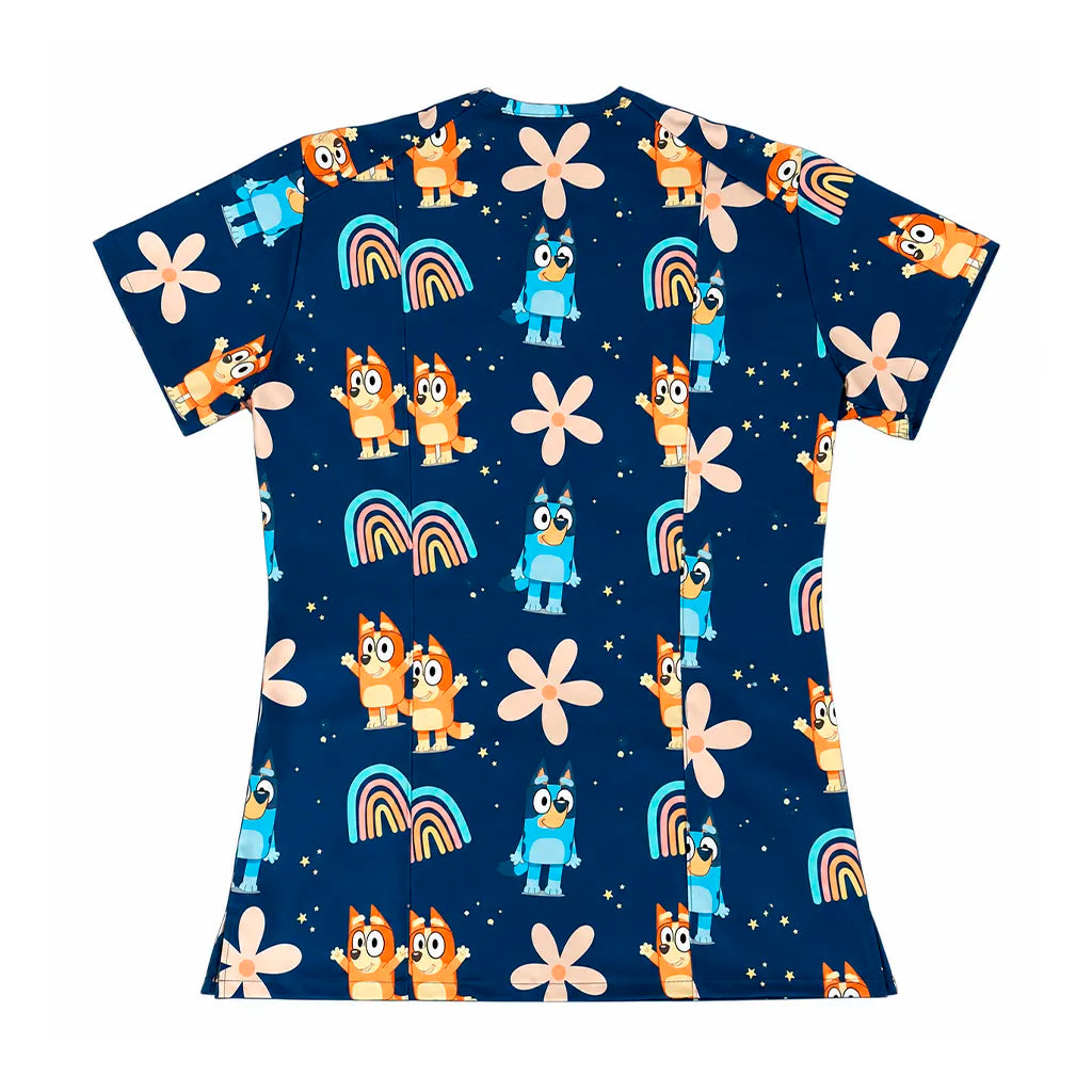 Top clínico Bluey azul marino - Talla L