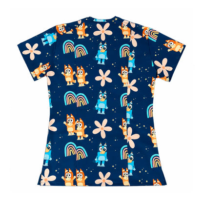 Top clínico Bluey azul marino - Talla L