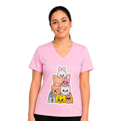 SKZOO Rosa Top Clínico Mujer (A pedido)