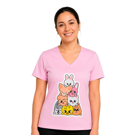 SKZOO Rosa Top Clínico Mujer (A pedido)