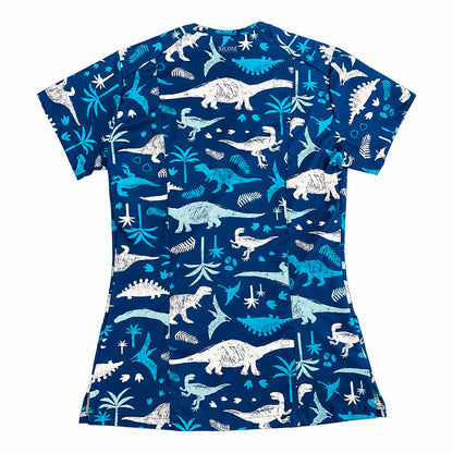 Top clínico dinosaurios mujer - Talla S