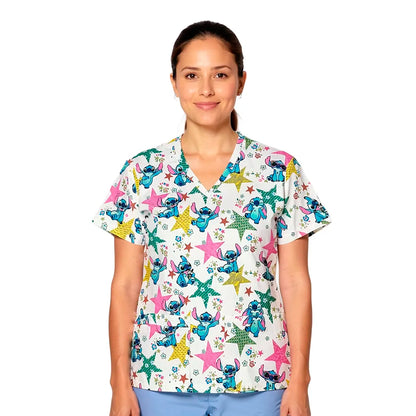 Stars Stitch Top Clínico Mujer (A pedido)