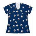 Top Clínico Mujer Satoru Gojo Azul Marino (A pedido)