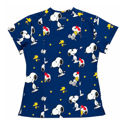 Top Clínico Snoopy Azul Marino Mujer 2XL