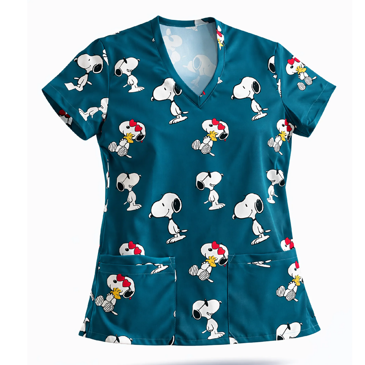 Top Clinico Snoopy Teal