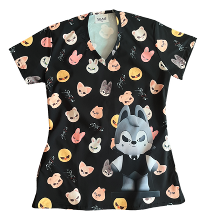 Stray Kids Wolfchan Top Clinico Mujer (A pedido)