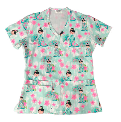 Elegancia oriental Top Clinico Mujer (A pedido)