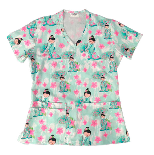 Elegancia oriental Top Clinico Mujer (A pedido)