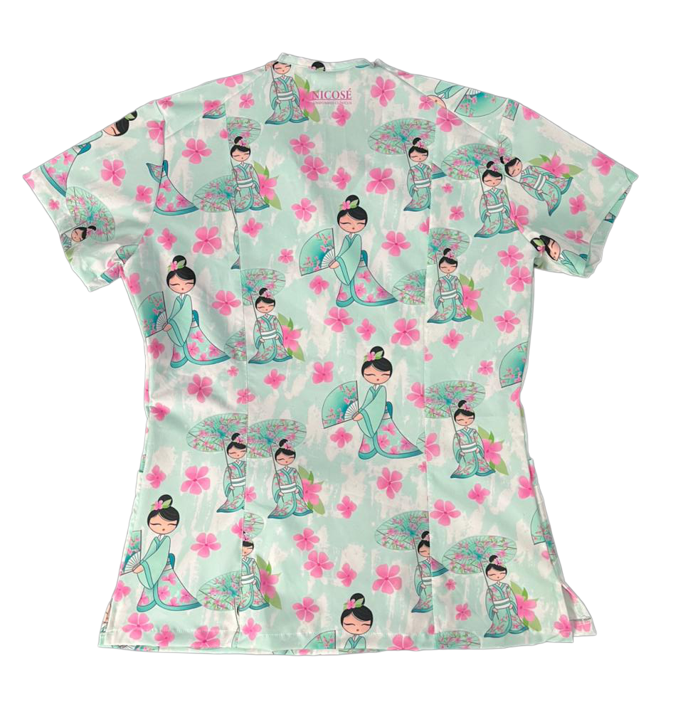 Elegancia oriental Top Clinico Mujer (A pedido)