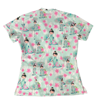 Elegancia oriental Top Clinico Mujer (A pedido)