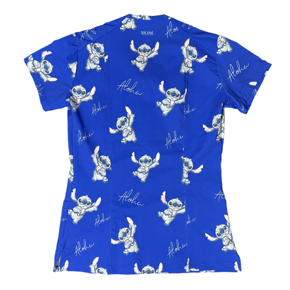 Aloha Stitch Top Clínico Mujer (A pedido)