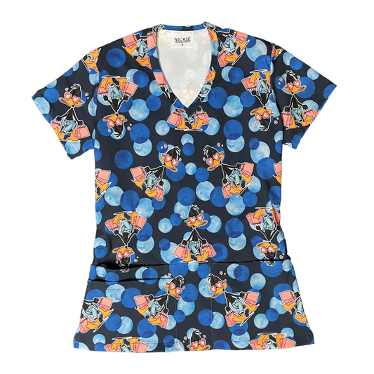 Pato Lucas Top Clínico Mujer (A pedido)