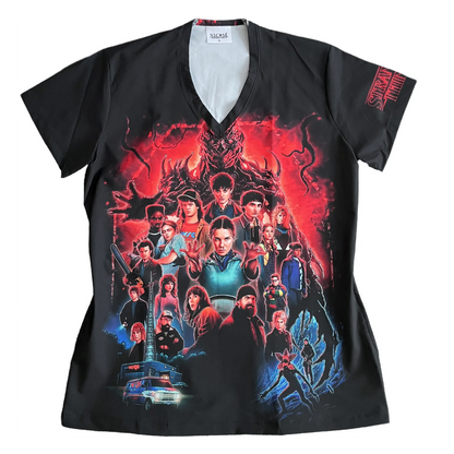 Stranger Things Top Clínico Mujer (A pedido)