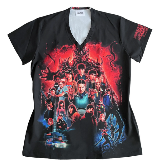 Stranger Things Top Clínico Mujer (A pedido)