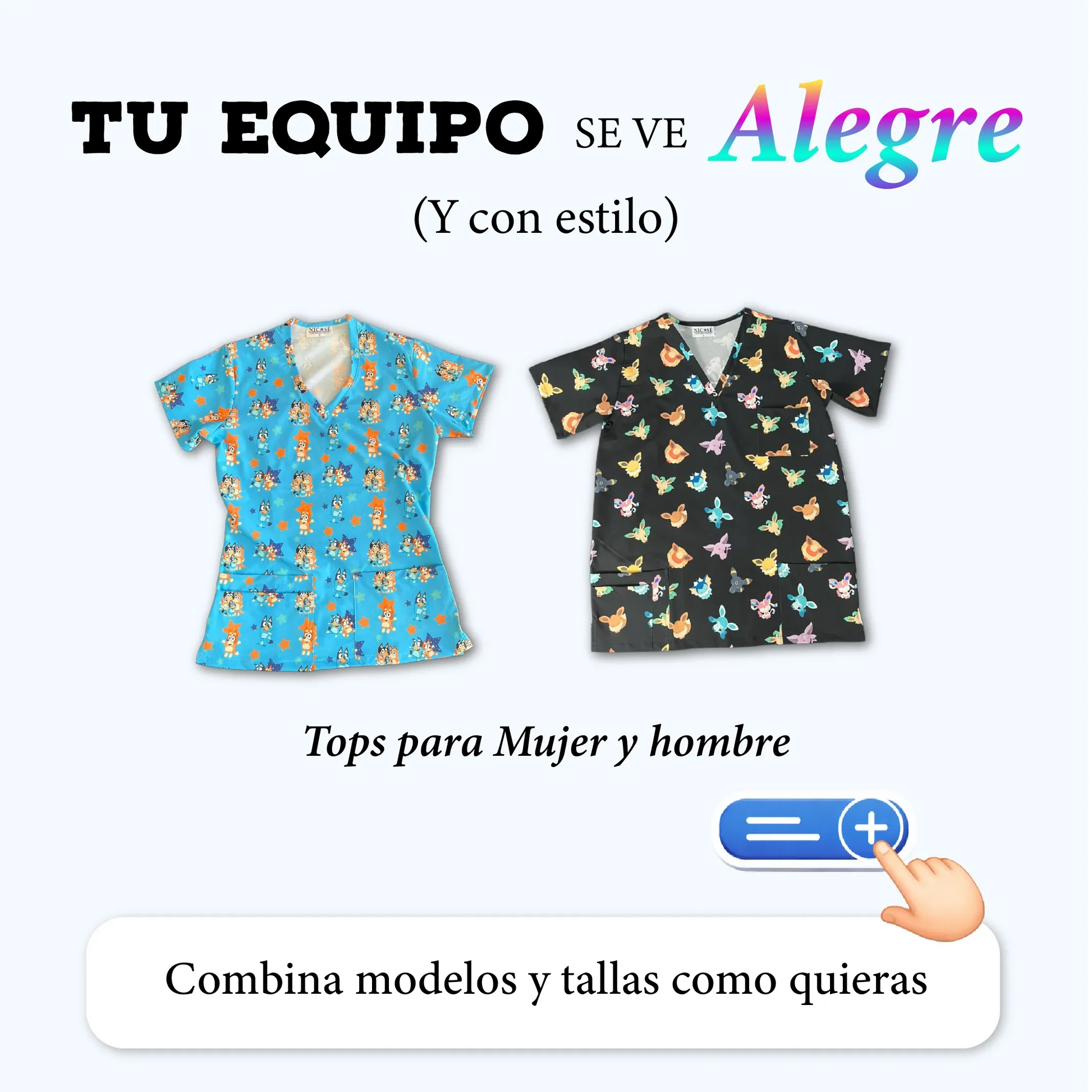Pack de 15 tops clínicos Nicosé para equipos, vista 3