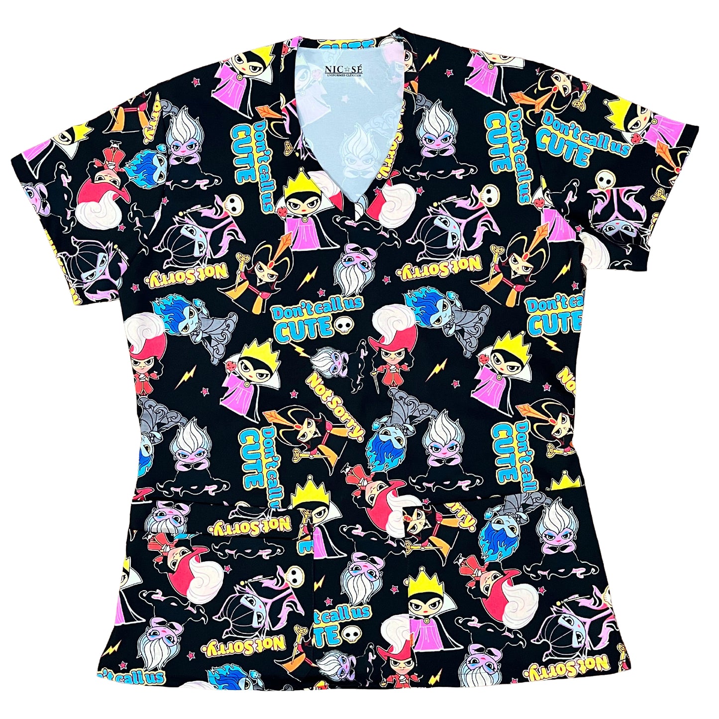 Villanas Top Clinico Negro Mujer (A pedido)