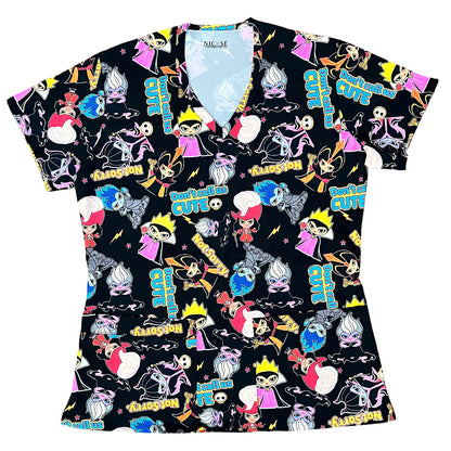 Villanas Top Clinico Negro Mujer (A pedido)