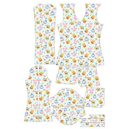 Winnie ternura celeste Top Clinico Mujer (abono 50%)