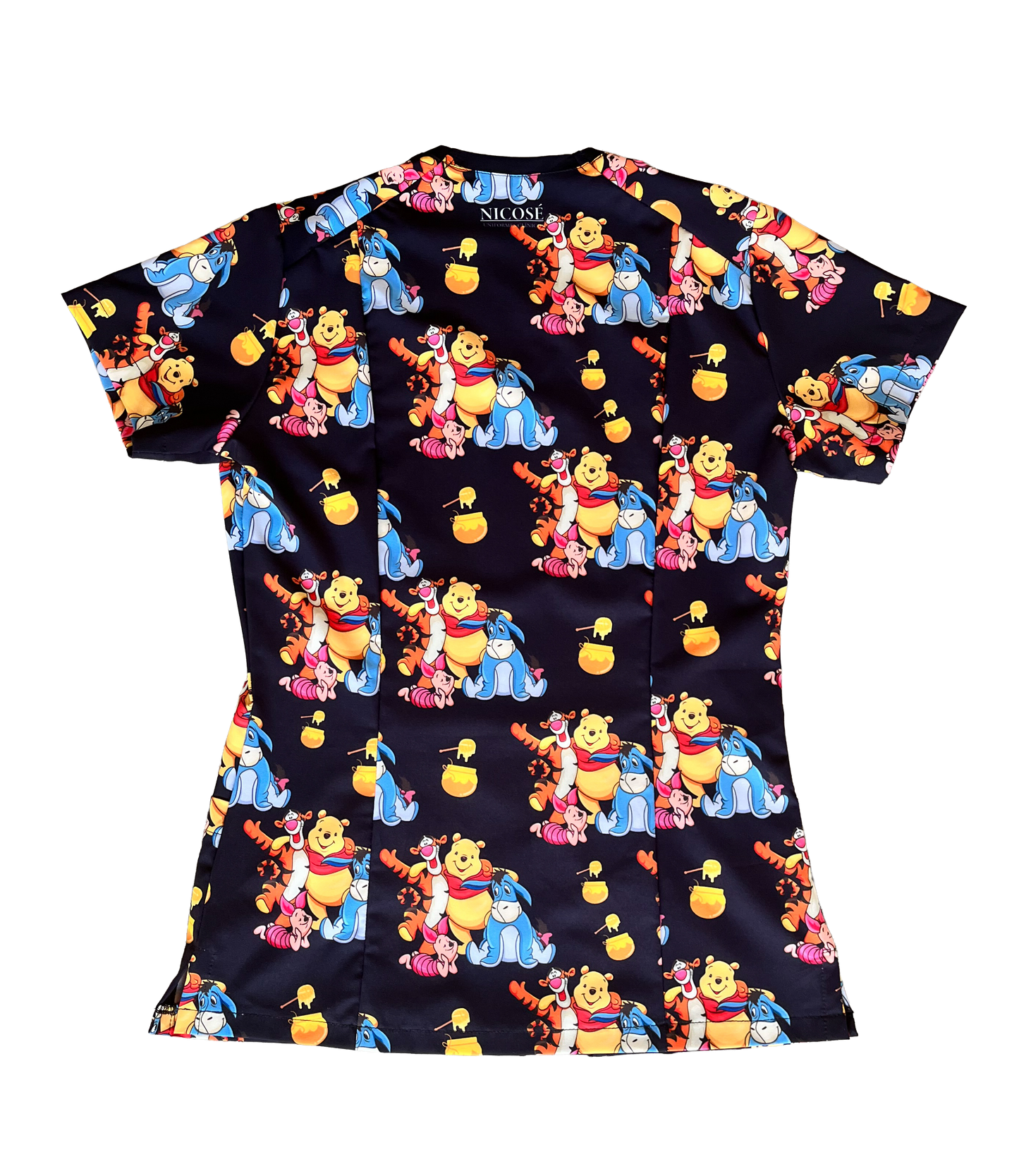Top Clinico Winnie Amigos negro