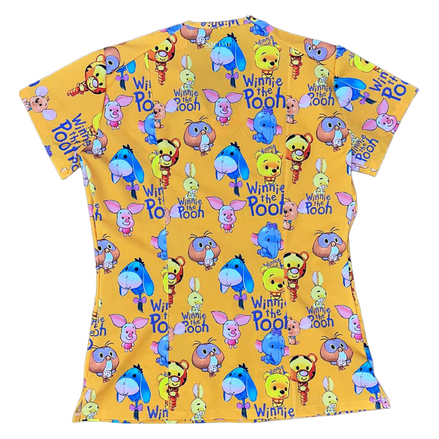 Winnie The Pooh naranja Clinico Mujer (A pedido)